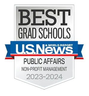 US News Best Grad Schools Badge Public Affairs Nonprofit Management 2023-2024